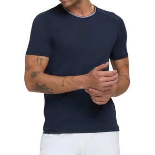Wilson Tennis-Tshirt Crew Team Seamless navyblau Herren